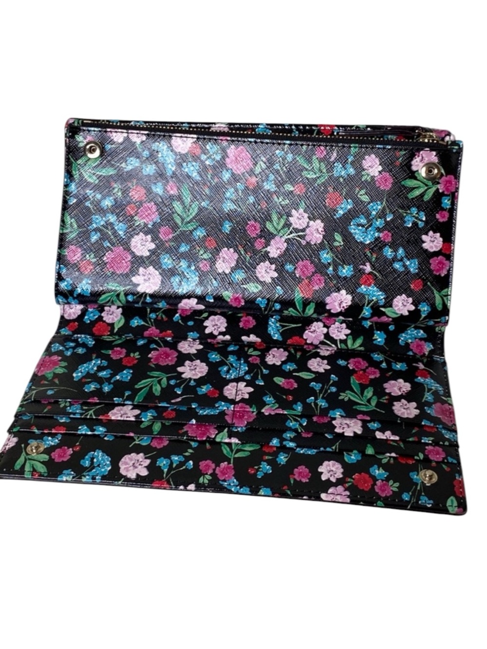 KATE SPADE Gardener Street Greenhouse Floral Shawn Flat Wallet Clutch — PRETTY!! - Picture 5 of 7